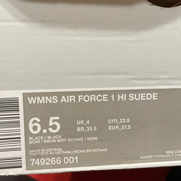 Nike Air Force 1 high Suede excellent condition size 6.5 - Picture 2 of 6